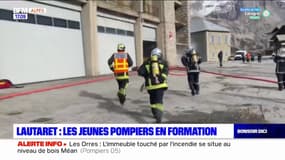 Hautes-Alpes: les jeunes pompiers en formation au Lautaret