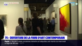 Paris: ouverture de la foire d'art contemporain
