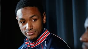 Le défenseur franco-sénégalais du Paris Saint-Germain Abdou Diallo durant une interview au centre d'entraînement Ooredoo, à Saint-Germain-en-Laye, le 17 décembre 2021.