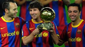 Andès Iniesta - Lionel Messi - Xavi