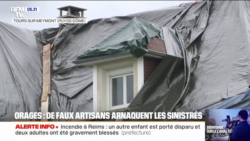 Après les orages, attention aux faux artisans qui arnaquent les riverains en promettant des réparations rapides