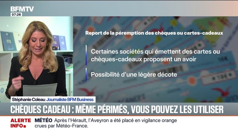 Chèques cadeau: même périmés, il est possible de les utiliser
