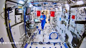 L'astronaute chinois Tang Hongbo le 20 août 2021. 