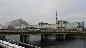 Une vue de la centrale de Tchernobyl (Ukraine), le 8 décembre 2020.
