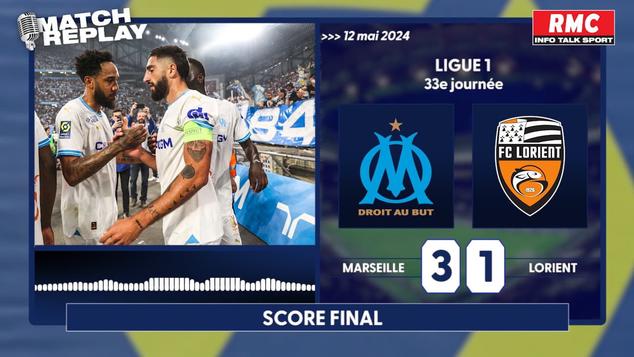 OM 3-1 Lorient: Le goal replay de la victoire marseillaise qui rapproche les Merlus de la L2 thumbnail