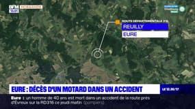 Eure: un motard de 40 ans meurt dans un accident près d'Évreux