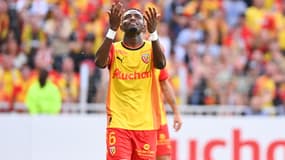 Salis Abdul Samed avec le RC Lens, 8e journée de Ligue 1 à Bollaert, le 8 octobre 2023