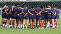 Les joueurs du XV de France, à Kumamoto (Japon) le 30 septembre 2019