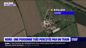 Nord: une personne percutée par un train