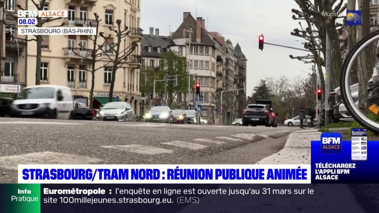 Strasbourg une réunion publique animée à propos du tracé du tram nord