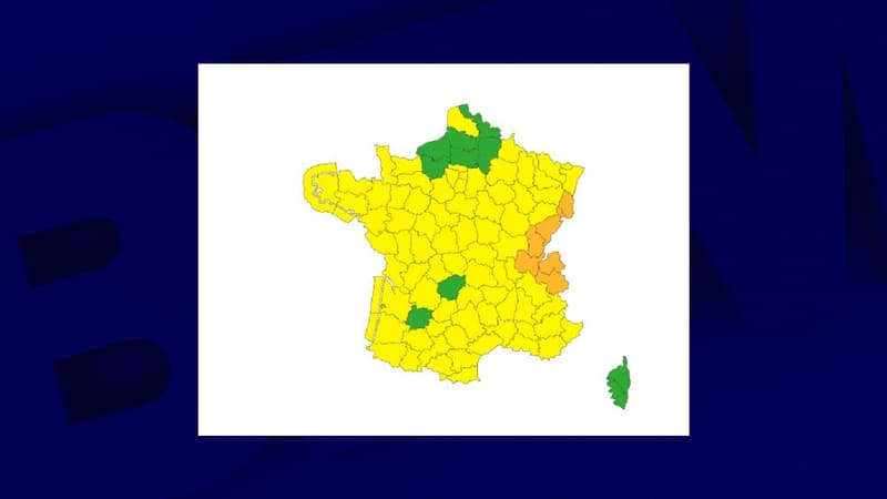 Orages: plus que sept départements en vigilance orange