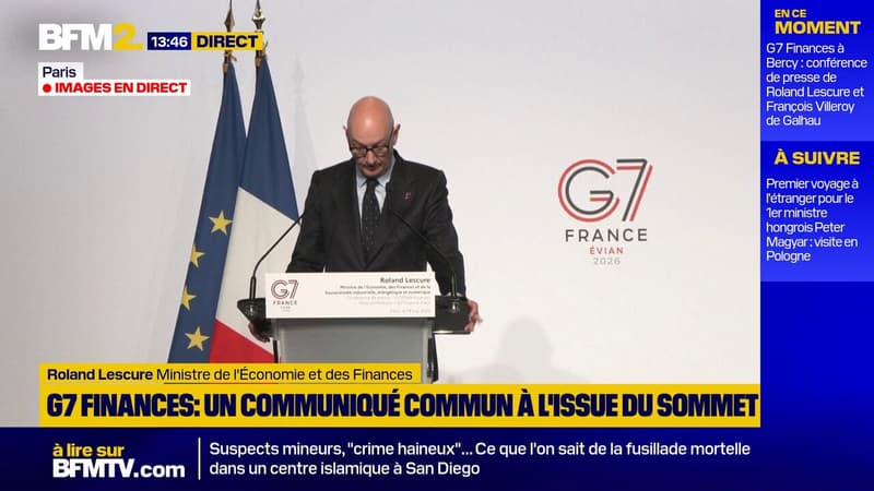 "Le détroit d'Ormuz doit être ouvert gratuitement", déclare Roland Lescure, à l'issue du G7 Finances