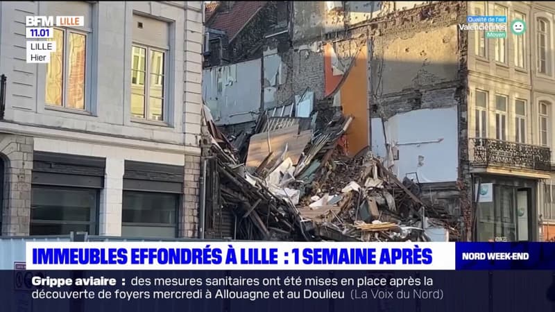 Immeubles effondrés à Lille: le bilan une semaine après