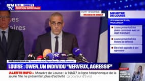 Louise: le suspect "a menacé la jeune fille avec un couteau", explique le procureur d'Évry