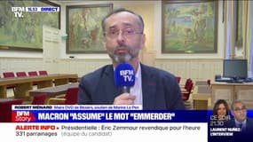 "Emmerder" les non-vaccinés: pour Robert Ménard, les mots d'Emmanuel Macron sont "violents et choquants" mais "il a raison sur le fond"