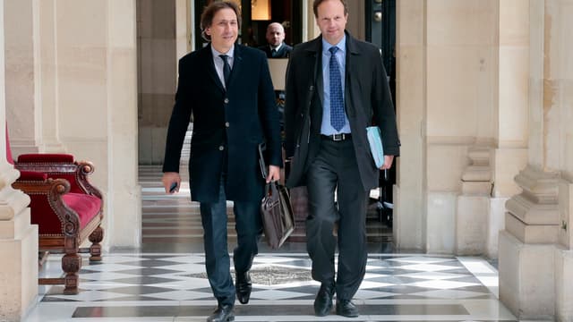 Jérôme Guedj et Jean-Marc Germain, deux des députés frondeurs du PS.