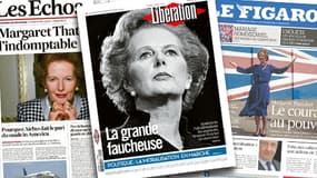 Les Echos, Libération et le Figaro notamment ont consacré leur Une à la mort de Margaret Thatcher, mardi 9 avril