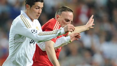 Ronaldo et Ribéry en 2012