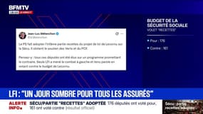 Budget de la Sécurité sociale adoptée: Jean-Luc Mélenchon fustige le PS qui a "fait adopter l'infâme partie" sur les recettes