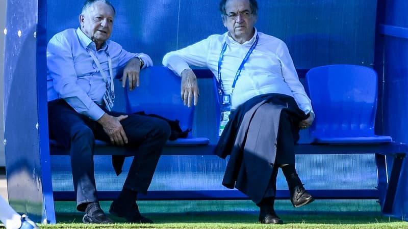 Aulas et Le Graët en 2018