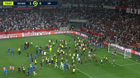 L'envahissement de terrain lors de Nice-OM