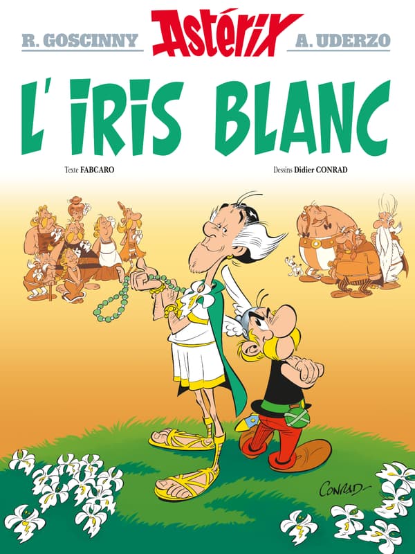 La couverture de "L'Iris Blanc", le nouvel album d'"Astérix"