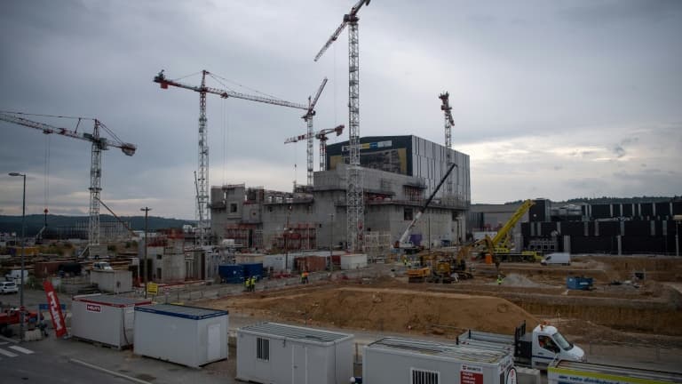 La construction du réacteur Iter, à Saint-Paul-lès-Valence, le 10 octobre 2018 dans les Bouches-du-Rhône La construction du réacteur Iter, à Saint-Paul-lès-Valence, le 10 octobre 2018 dans les Bouches-du-Rhône