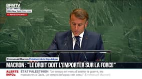 "Rien, rien ne justifie plus la poursuite de la guerre à Gaza", fustige Emmanuel Macron