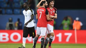 La joie des Egyptiens Fathi et Elneny
