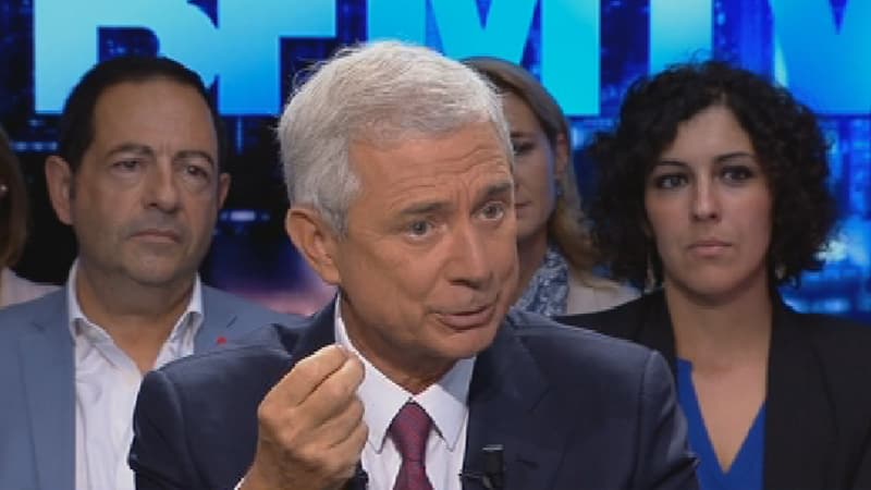 Claude Bartolone sur le plateau de BFMTV, le 6 septembre 2015