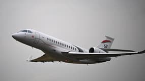 Le Falcon 6X de Dassault le 19 juin 2023 en démonstration au salon aéronautique du Bourget