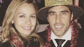 Claudio Bravo et sa femme, Carla Prado