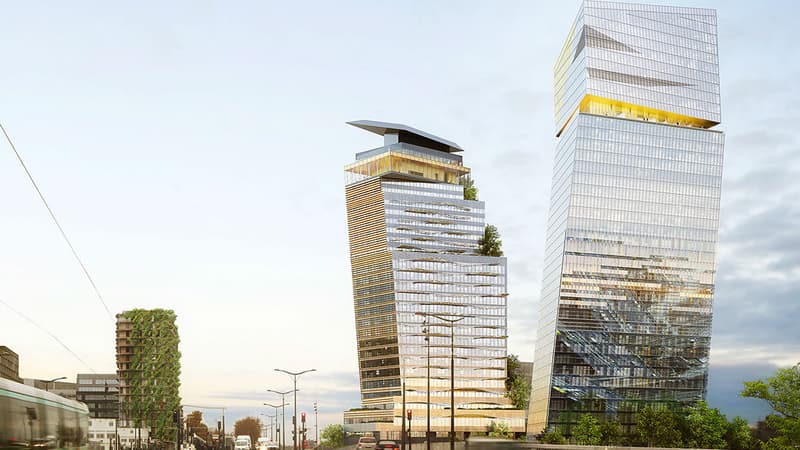 Le chantier des tours Duo, hautes de 120 et 180 mètres débute ce jeudi.