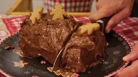 La bûche de Noël au pain d'épices, recette de l'entreprise alsacienne Fortwenger.