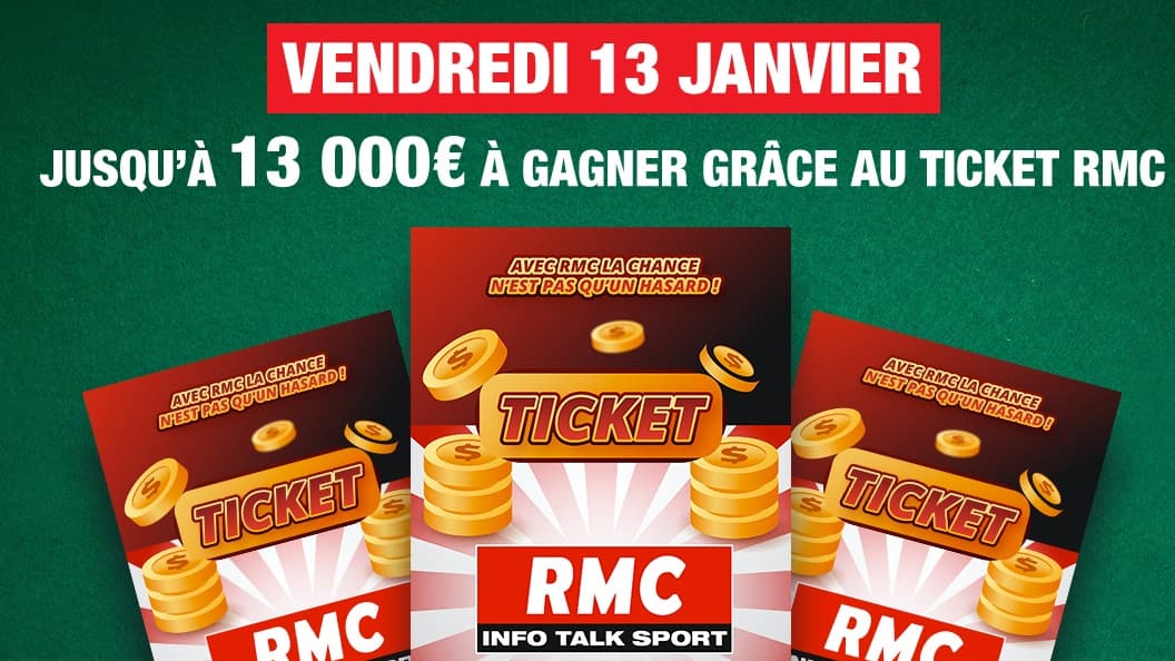 Grand jeu RMC: le 13 janvier, 13.000€ à gagner en grattant les tickets RMC