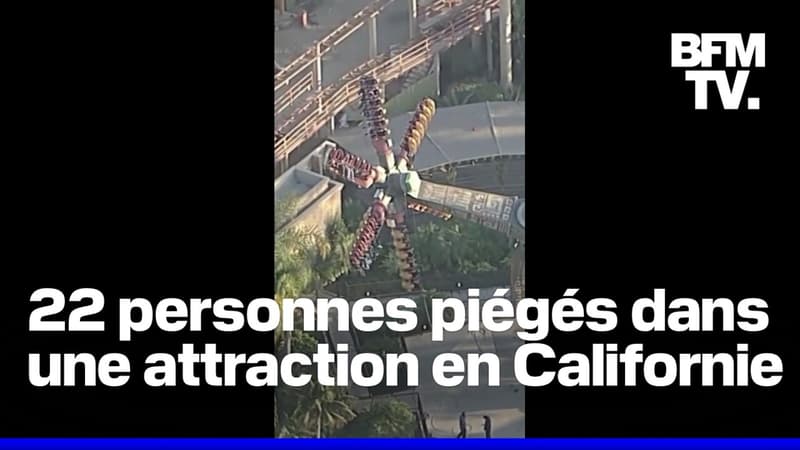 22 personnes piégés dans une attraction en Californie