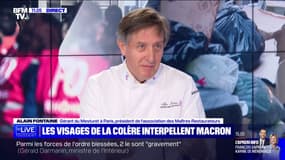 Retraites: Alain Fontaine (Maîtres Restaurateurs) invite Emmanuel Macron à "prendre de la hauteur"