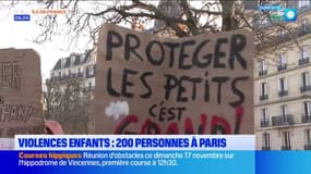 Paris: 200 personnes mobilisées contre les violences contre les enfants