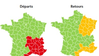 El tráfico seguirá siendo intenso este lunes, sobre todo en el sureste de Francia.