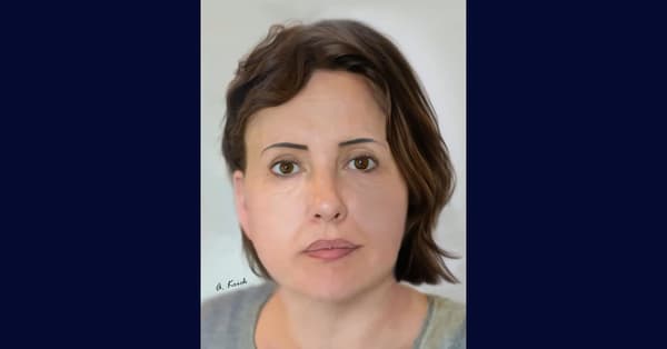 Portrait simulé par la police de la victime retrouvée dans les valises 