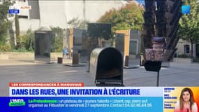 Manosque: des installations invitent les visiteurs des Correspondances à écrire... une carte postale