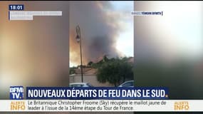 Nouveaux départs de feu dans le sud de la France