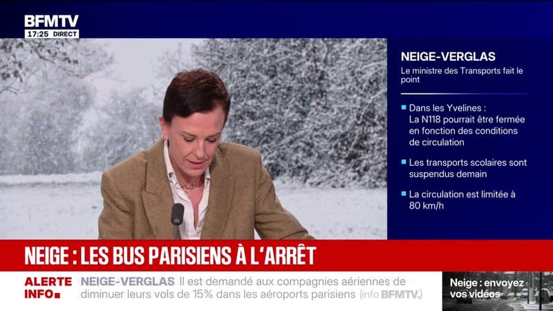 Neige-verglas: la RATP annonce que l'exploitation du réseau de bus est interrompue