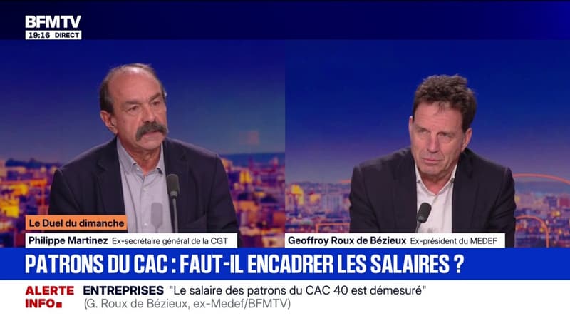 "C'est démesuré le salaire des patrons du CAC 40", estime Philippe Martinez, ex-secrétaire général de la CGT