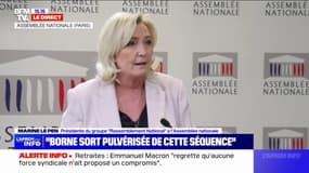 Marine Le Pen: "Emmanuel Macron verse dans l'antiparlementarisme"