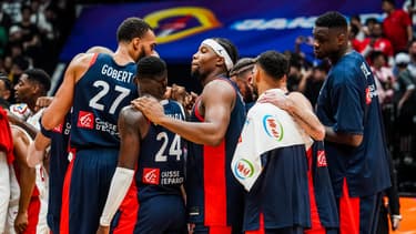 L'équipe de France de basket, le 25 août 2023