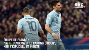 Équipe de France : "La F1 Benzema et le karting Giroud", KB9 s'explique... et insiste