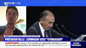 Éric Zemmour candidat ? La Génération Z veut "mettre en place une dynamique"