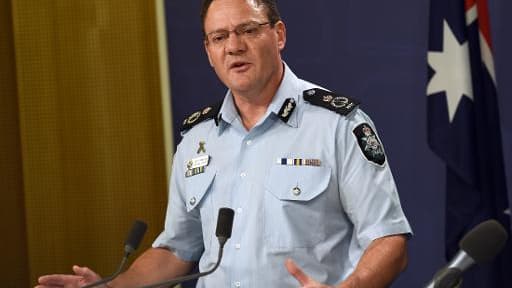 Le chef de la police fédérale australienne Michael Phelan à Sydney, le 18 avril 2015 Le chef de la police fédérale australienne Michael Phelan à Sydney, le 18 avril 2015