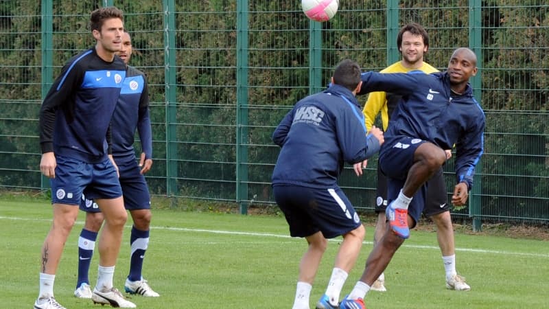 Les Montpelliérains à l'entraînement